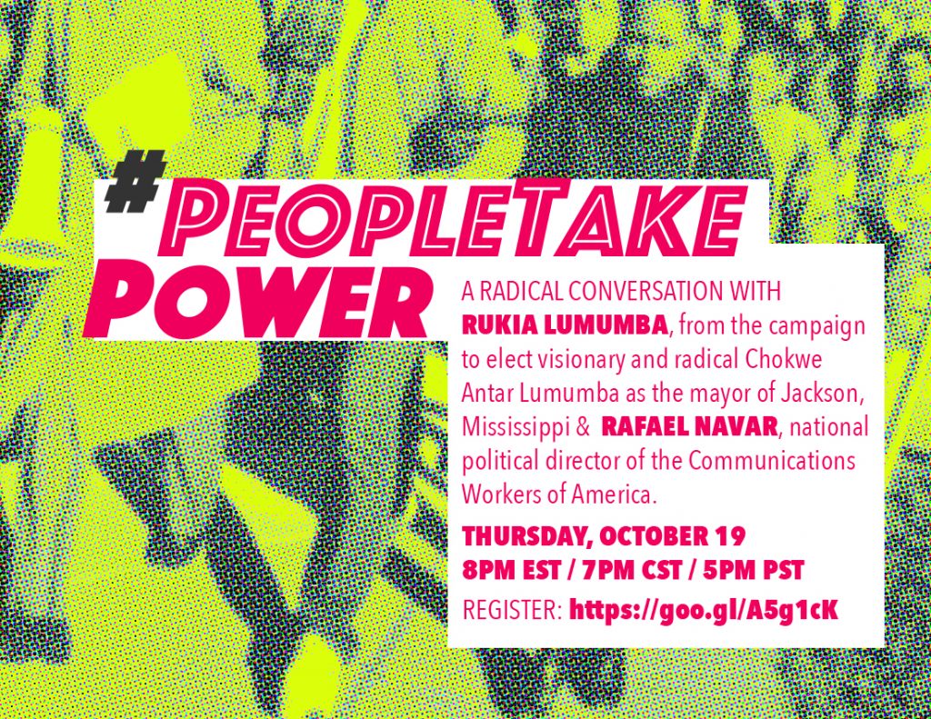 #PeopleTakePower, Thursday, October 19